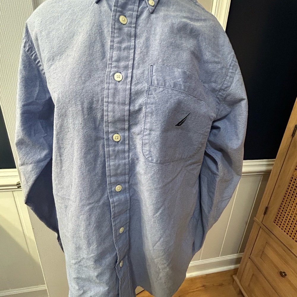 Nautica Light Blue Cotton Shirt